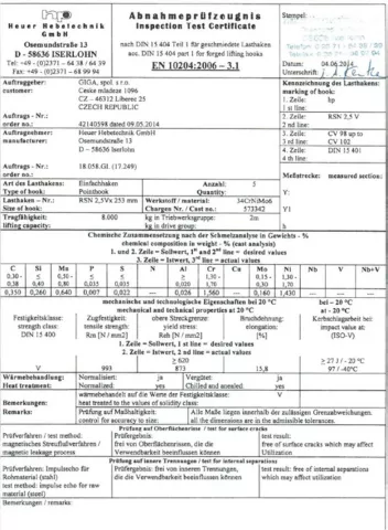 Atest háku (obrázek 1)